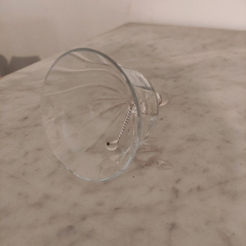 Crystal bell like new, functional, 9x14cm