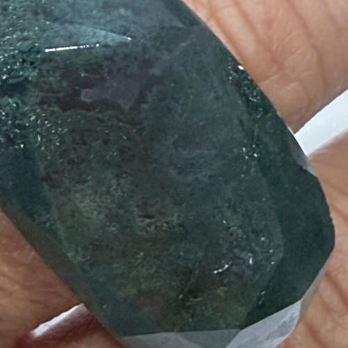 Moss Agate Ring new, handmade from natural solid stone