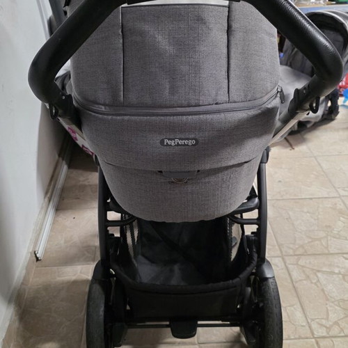 Peg Perego Book 3 in 1 baby stroller with bassinet and seat