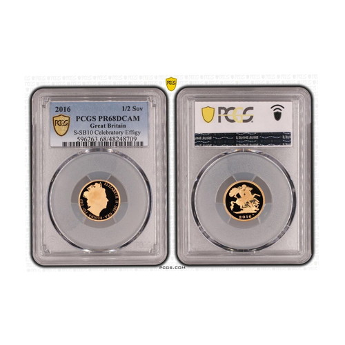 Half Sovereign 2016 Proof Celebratory Effigy PCGS PR68DCAM new