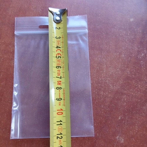 Zip packaging bags 100 pcs 12×7.5 cm unused