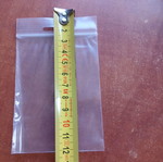 Zip packaging bags 100 pcs 12×7.5 cm unused