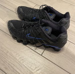 Nike Shox TL casual shoes size 46, black and blue