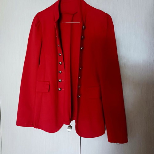 Cotton jacket red XS/S used M Made In Italy