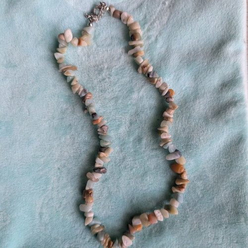 Necklace beads with natural stones like new