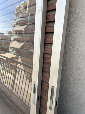 Aluminum Window Shutters used, single glass