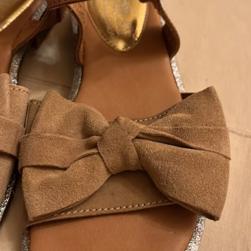 Replay leather girls' sandals size 34 used, beige and brown