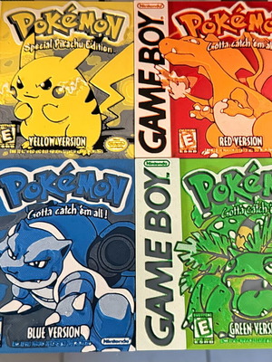 Pokémon square coasters 3d printed, new, gameboy cartridges