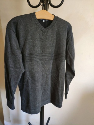 Blue Green Yachting knitted sweater with V-neck, new, size 1
