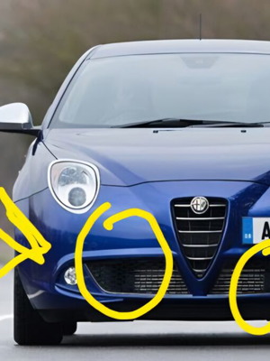 Alfaromeo Mito front grille trims parts like new