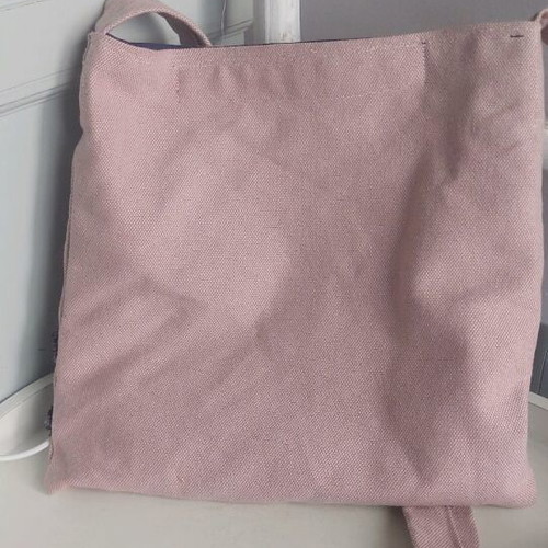 Boho crossbody shoulder bag like new with fabric flowers
