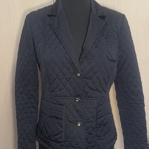 Massimo Dutti quilted jacket used, size M, black