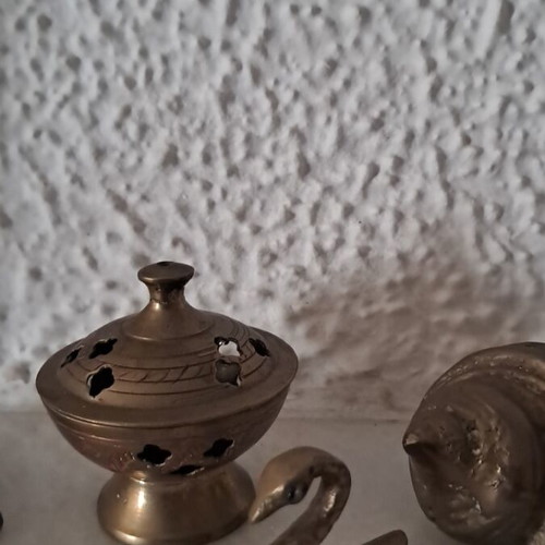Brass miniatures like new, set of 6 pieces