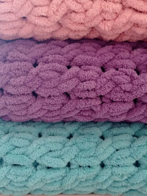 Alize Puffy Handmade Baby Blanket made to order, hypoallergenic