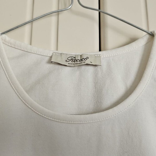 Rococo T-shirt with floral print, size L