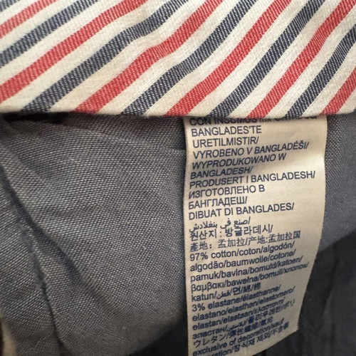 Tommy Hilfiger men's pants Denton chino stretch straight fit used, dark blue