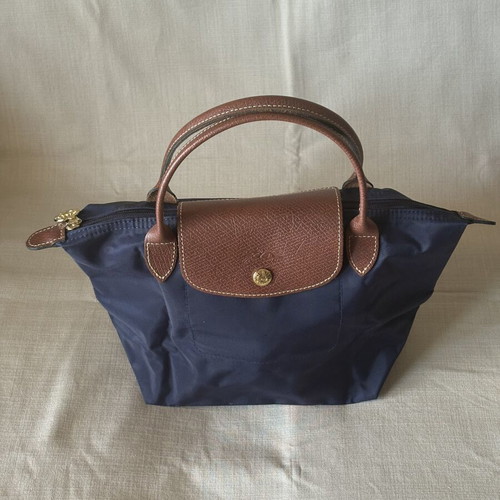 Longchamp blue medium handbag new