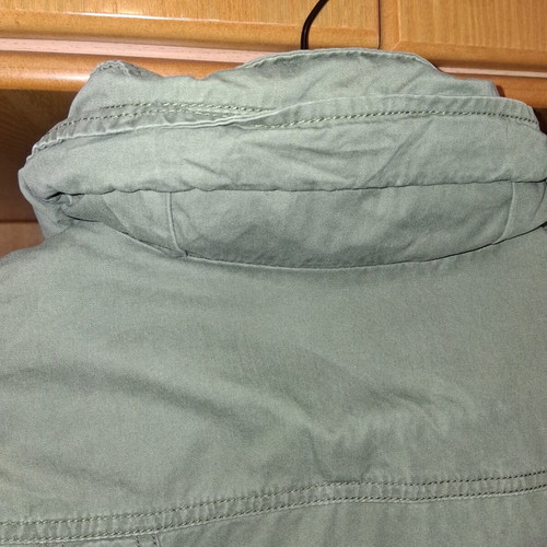 Zara women's khaki jacket used, medium, 100% cotton, autumn
