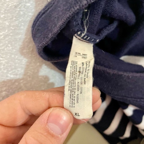 Marinière blouse United Colors of Benetton blue striped like new XL