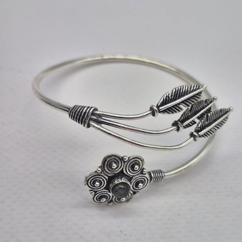 Labradorite Crystal Bracelet Silver Plated new
