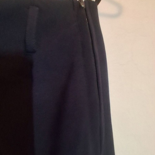 Mini skirt dark blue with side zipper like new, sizes M and L