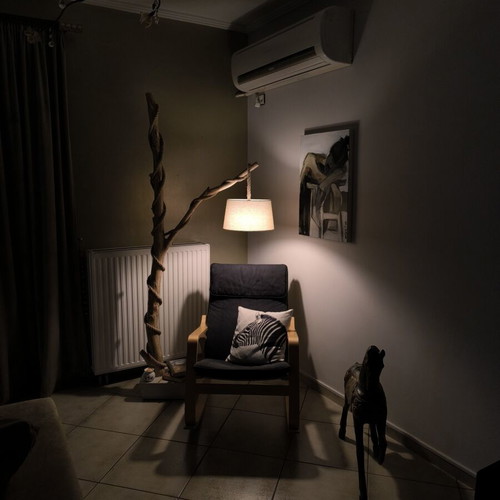 Wooden handmade floor lamps new, various styles