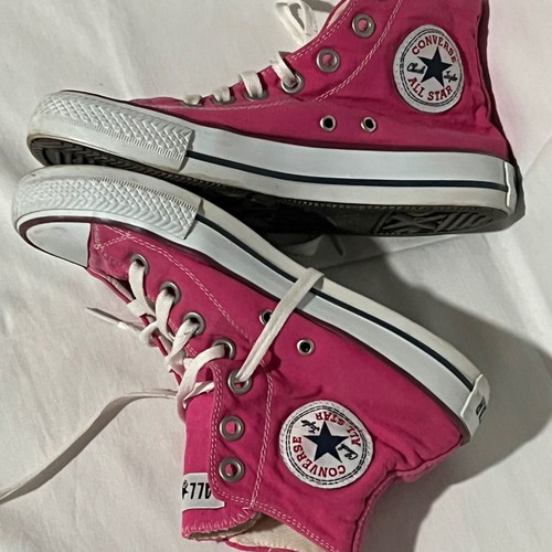All Star Converse boots used size 37 pink sneakers