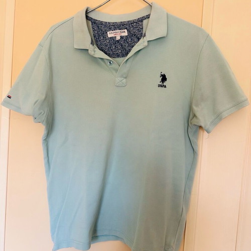 Men's U.S. Polo Assn. polo shirt turquoise like new, size L