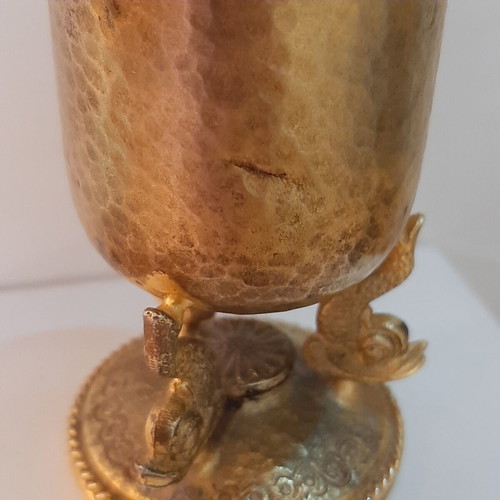 Silver 925 'Kosmima' cup by Zolotas used, decorative vintage piece