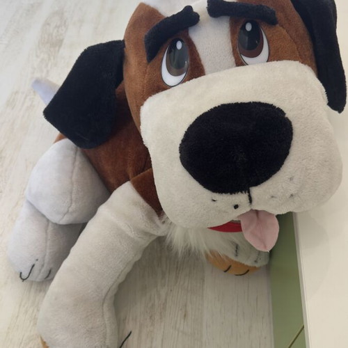 Dog plush toy 60cm like new, decorative