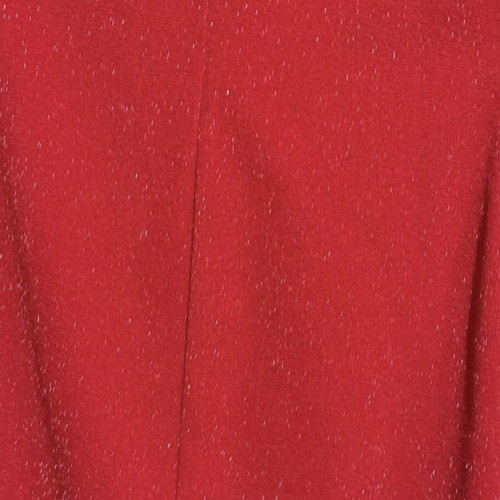 BSB evening metallic red dress one shoulder like new
