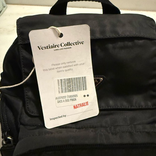 Prada Re-Nylon used black vintage backpack