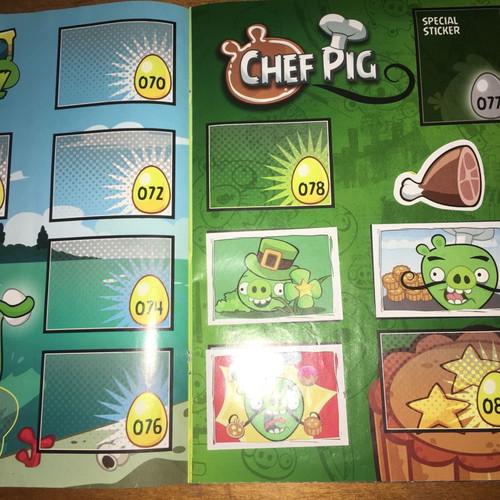 Άλμπουμ αυτοκόλλητων Angry Birds μεταχειρισμένο με 39 χαρτάκια στα 208