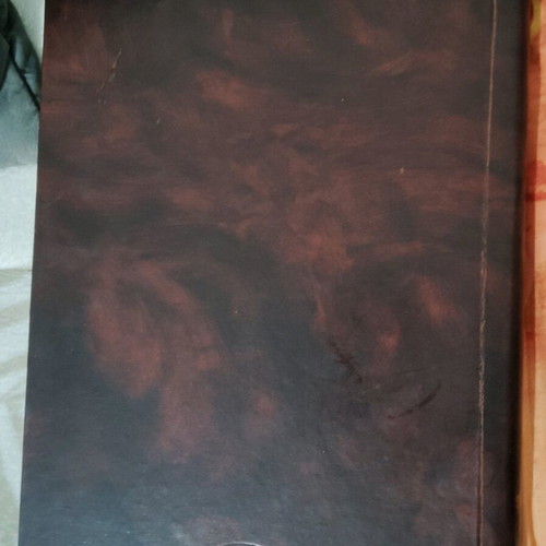 Leather wedding and engagement album like new with silver motif