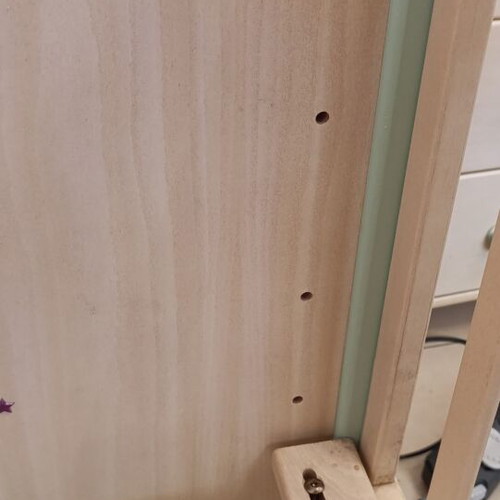 Crib set with mattress and dresser like new