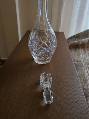 Crystal Carafe like new, height 37cm