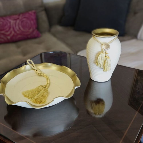 Vintage handmade decoration set like new, 20-year ceramic art