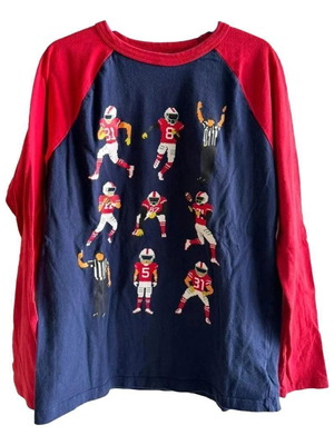 Μπλούζα μακρυμάνικη GAP για αγόρια Medium σαν καινούργιο, μπλε και κόκκινη