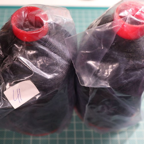 Threads No 62 new, pack of 10, black color