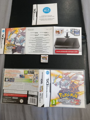 Pokemon White 2 DS употребявана касета с инструкции EU