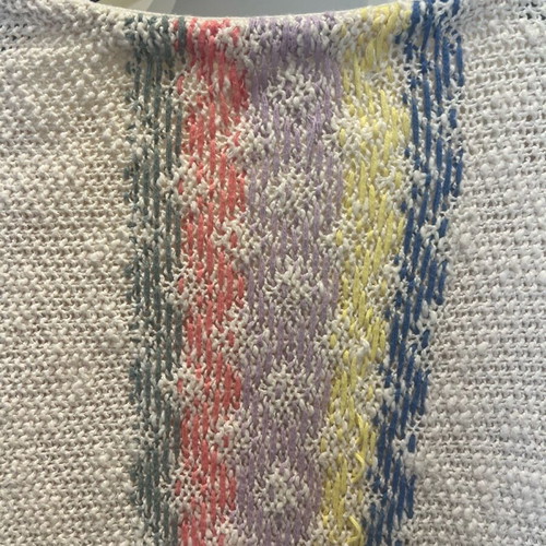 Zara poncho size 13/14 like new, colorful knitted