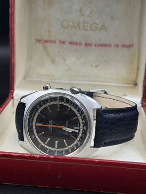 Omega Seamaster Chronostop wristwatch used, silver, with box