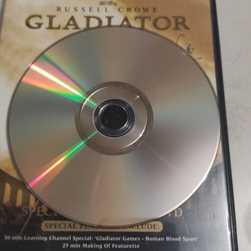 Gladiator DVD used, foreign film, widescreen, 2-disc, Russell Crowe, Greek subtitles