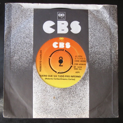 Roberto Carlos Alem Do Horizonte 45 RPM vinyl record like new, Latin