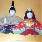 Vintage Παραδοσιακο Γιαπωνεζικο Εργο Τεχνης απο Μεταξωτο Υφασμα