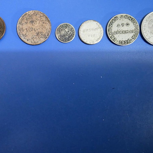 29 Greek coins from 1869 to 1968