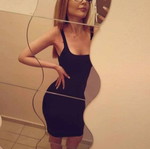 Zara black dress like new, fitted, size S