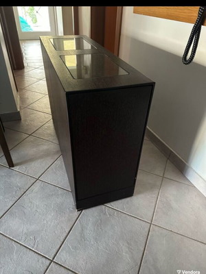 Handmade bar cabinet wenge shade like new