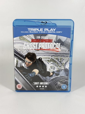 Mission Impossible Ghost Protocol Blu-ray + DVD like new with English subtitles