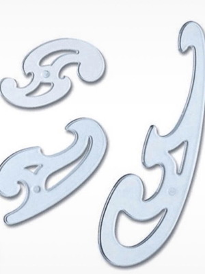 French Curve Set Burmester 3pcs new drawing templates